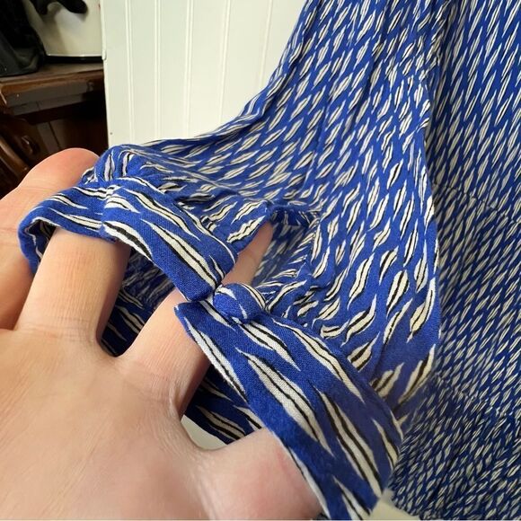 Anthropologie Maeve Lila Tiered Button Up Tunic Babydoll Blouse Size Medium - Picture 14 of 16